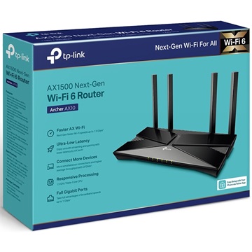 Tp-Link Archer AX10 router AX1500 Dual Band Gigabit WiFi 6E
