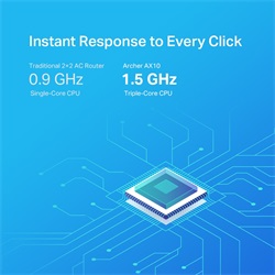 Tp-Link Archer AX10 router AX1500 Dual Band Gigabit WiFi 6E