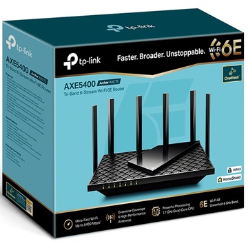 Tp-Link Archer AXE75 router AXE5400 Tri Band Gigabit WiFi 6E