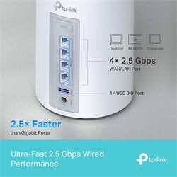 Tp-Link DECO BE65 (2-PACK) Wireless Mesh Networking system BE9300 Wi-Fi 7