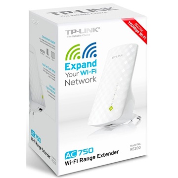 Tp-Link RE200 Wifi Lefedettség Növelő/Jeltovábbító AC750 Range Extender