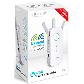 Tp-Link RE450 Wifi Lefedettség Növelő/Jeltovábbító AC1750 Range Extender