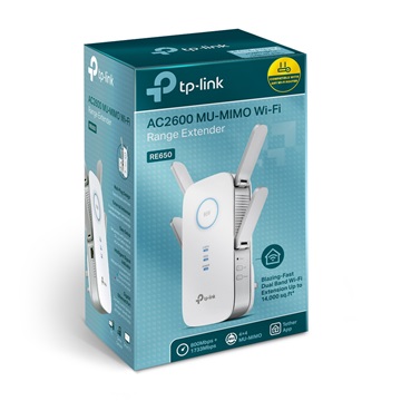 Tp-Link RE650 Wifi Lefedettség Növelő/Jeltovábbító AC2600