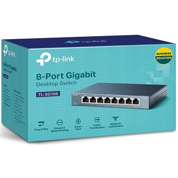 Tp-Link Switch 8 Port Gigabit fémházas (TL-SG108)