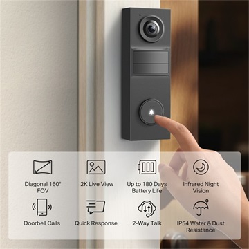 Tp-Link TAPO D205 Okos Videó Kapucsengő