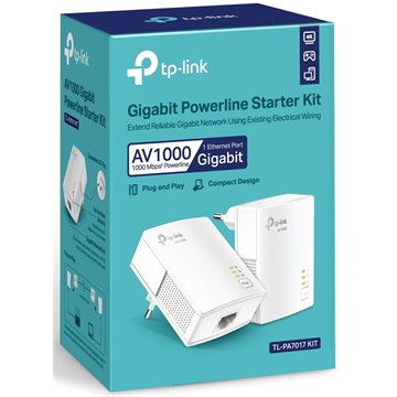 Tp-Link TL-PA7017 KIT Powerline AV1000 1x1000Mbps
