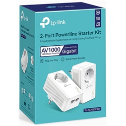 Tp-Link TL-PA7027P AV1000 2-Port Gigabit Passthrough Powerline Starter Kit
