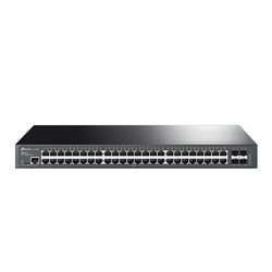 Tp-Link TL-SG3452X Omada 48-Port Gigabit L2+ menedzselhető switch, 4×10 Gbps SFP+ slot
