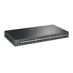 Tp-Link TL-SG3452X Omada 48-Port Gigabit L2+ menedzselhető switch, 4×10 Gbps SFP+ slot