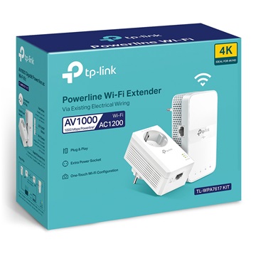 Tp-Link TL-WPA7617 KIT AV1000 Gigabit Passthrough Powerline Adapter Kit