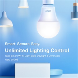 Tp-Link Tapo L520E Okos LED Izzó E27, WiFi, Szabályozható Fényerő