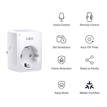 Tp-Link Tapo P100M Mini Smart Wi-Fi Plug White
