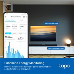 Tp-Link TAPO P110M Okos Dugalj Wi-Fi-s Mini, Fogyasztás mérővel