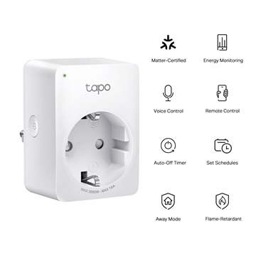 Tp-Link TAPO P110M Okos Dugalj Wi-Fi-s Mini, Fogyasztás mérővel