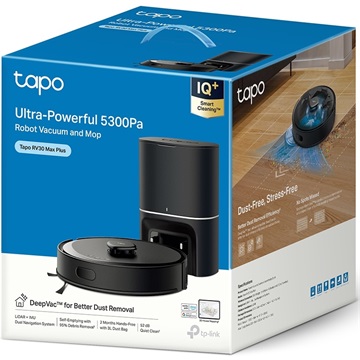 Tp-Link Tapo RV30 Max Plus Robot Porszívó és Felmosó LiDAR 5300Pa Hyper Suction + Smart Auto-Empty