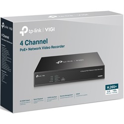 Tp-Link VIGI NVR1004H-4P 4 csatornás PoE+ hálózati videórögzítő