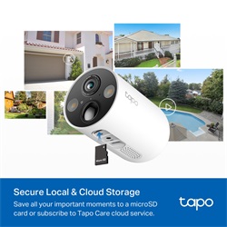 Tp-Link Wireless Kamera Cloud beltéri/kültéri + Okos Solar Panel IP65, TAPO C425 KIT
