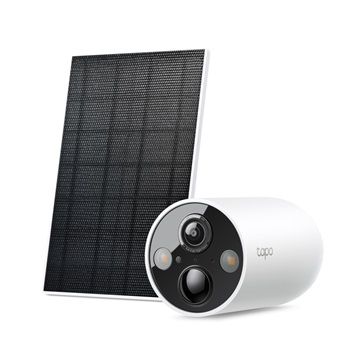 Tp-Link Wireless Kamera Cloud beltéri/kültéri + Okos Solar Panel IP65, TAPO C425 KIT