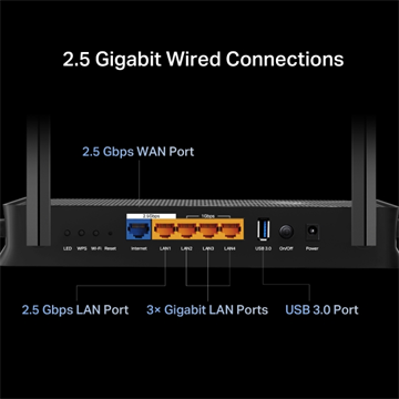 Tp-Link Wireless Router Dual-Band BE3600, Archer BE230