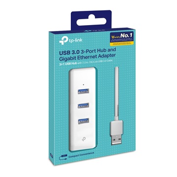 Tp-Link hálózati adapter USB3.0 - Gigabit Ethernet + 3DB USB 3.0 PORT (UE330)