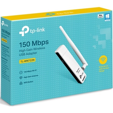 Tp-Link hálózati adapter USB Wless WiFi 150MBPS+4dB ANTENNA TL-WN722N