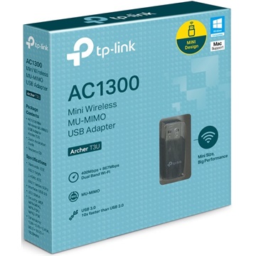 Tp-Link hálózati adapter USB Wless WiFi Archer T3U AC-1300 Dual Band