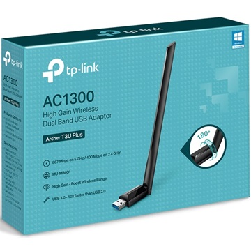 Tp-Link hálózati adapter USB Wless WiFi Archer T3U Plus AC-1300 Dual Band