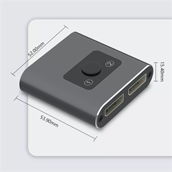 VCOM 2 portos Bi-Directional DisplayPort switch (DD732BI)