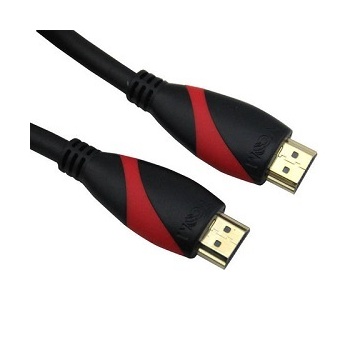 VCOM kábel HDMI (apa-apa) 5m (v2.0, 19M/M, 3D) piros-fekete