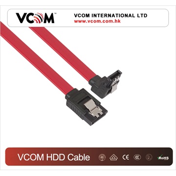 VCOM kábel SATA adatkábel 90°-ban hajlított csatlakozóval 45CM (CH302R-0.45)