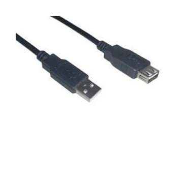VCOM kábel USB 2.0 hosszabbítókábel 5m fekete, prémium (AMAF)