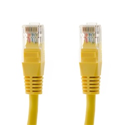 VCOM kábel UTP CAT5E patch 0,5m, sárga