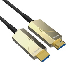 VCOM aktív optikai kábel HDMI (apa-apa) 20m (v2.0, 19M/M, 3D) fekete-ezüst (D3742P-20.0)