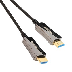 VCOM aktív optikai kábel HDMI (apa-apa) 60m (v2.0, 19M/M, 3D) fekete-ezüst (D3742A-60.0)