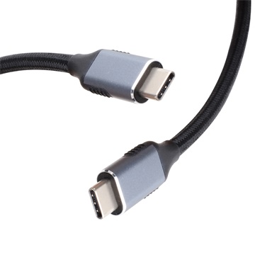 VCOM kábel USB C/M - C/M kábel USB 2.0 480Mbps, 5A, PD100W, alumínium ház, 1m