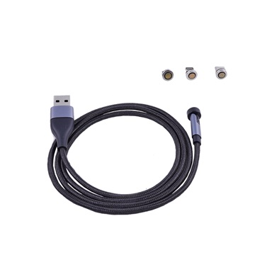 VCOM kábel mágneses töltő- és adatkábel cserélhető USB-A és USB-C csatlakozókkal (CU-507)