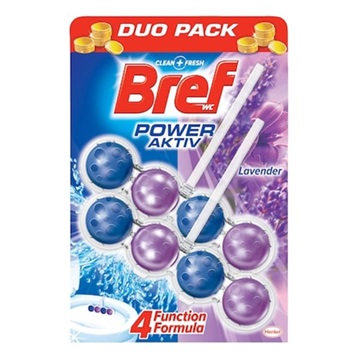 WC illatosító 2 x 50 g golyós Power Aktiv Bref Lavender Field