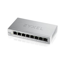 Zyxel GS1200-8, 8-port GbE Web Smart metal Switch, fanless